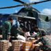 Satgas Gulbencal Yonif 122/TS Dam I/BB Drop Logistik Jalur Udara