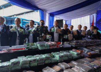 Hadiri Pemusnahan Narkotika,Dandim 0502/JU Dukung Program Asta Cita Presiden RI Prabowo Subianto