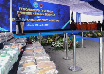 BNN MUSNAHKAN LEBIH DARI 300 KG NARKOTIKA HASIL PENGUNGKAPAN KASUS DI BERBAGAI WILAYAH INDONESIA