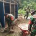 Satgas Gulbencal Kodam I/BB Bangun MCK di Pengungsian HKBP Dusun I Pagaran Pinasa