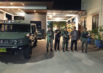 Dibawah Cahaya Rembulan,Maung Kodim 0510/Tigaraksa Menyusuri Kegelapan Malam Wujudkan Kondusifitas Wilayah Teritorial