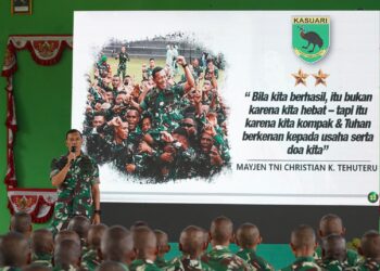 Pangdam Kasuari : Tekankan Disiplin, Mental Tangguh, Solidaritas, dan Tanamkan Jiwa Korsa, Kunci Prajurit Profesional