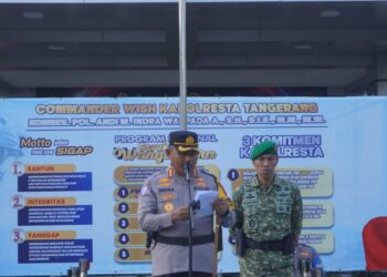 Dandim 0510/Tigaraksa Menghadiri Apel Gabungan Pengamanan Malam Natal Tahun 2025 Wilayah Kab. Tangerang