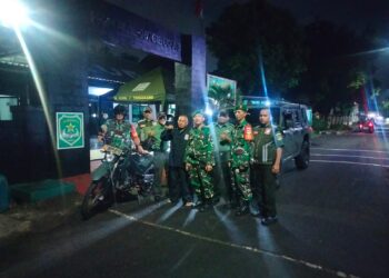 Patroli Malam Natal, Personil Kodim 050/Tgr Dan Komduk Amankan Wilayah
