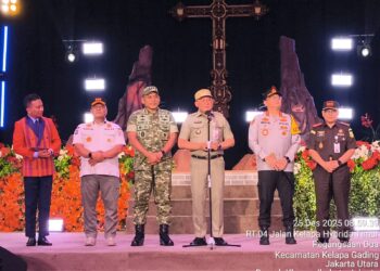 Jamin Keamanan dan Berikan Rasa Nyaman Umat Nasrani,Forkopimko Jakarta Utara Monitoring di GBI Mawar Saron Kelapa Gading