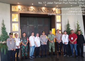 Sinergitas TNI Polri Wujudkan Kenyamanan Umat Nasrani Merayakan Natal di Jakarta Utara