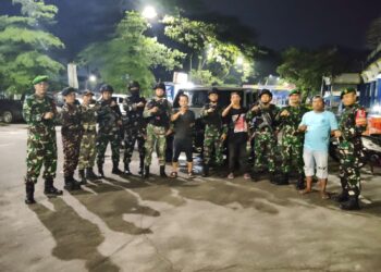 Amankan Perayaan Nataru 2025, Personel Kodim 0506/Tgr Siaga Patroli Bersama Komduk
