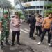 Personil Koramil 01/Tgr Pengamanan Pos PAM Nataru 2025/2026 di Tangcity