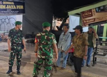 Patroli Kodim 0506/Tgr Bersama Komduk, Untuk Keamanan Masyarakat Sambut Tahun Baru