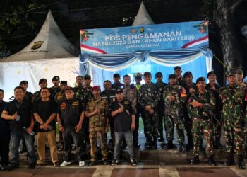 Dandim 0501/JP Bersama Forkopimda Yakinkan Pelaksanaan Ibadah Natal di Wilayah Jakarta Pusat Aman dan Kondusif