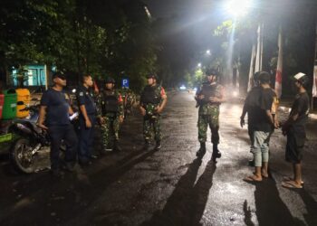 Patroli Pam Nataru,Treal Kodim 0502/JU Terdengar Memecah Keheningan Malam Demi Mewujudkan Kondusifitas Wilayah