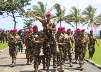 Letkol Mar Donny Erfianto M.Tr.Opsla Resmi Jadi Orang Nomor Satu Di Puslatpurmar 7 Lampon Usai Acara Pisah Sambut Komandan