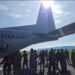 TNI AL TERUS SALURKAN BANTUAN LOGISTIK BENCANA ALAM MELALUI UDARA KE WILAYAH ACEH