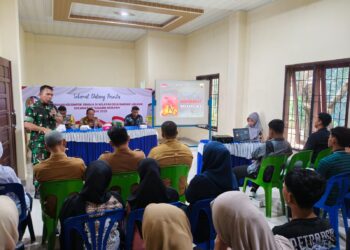 Perkuat Jiwa Nasionalisme, Danramil 0201-16/TM Berikan Pembinaan Wasbang kepada Remaja Desa Bandar Labuhan
