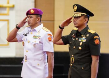 Wapang TNI Pimpin Sertijab Kapuspen TNI, Dan PMPP, dan Kapusjaspermildas
