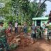 Bukti Nyata Manunggal TNI Bersama Rakyat, Koramil 06 Setu Renovasi Jembatan Gantung Manggala Penghubung Dua Kecamatan