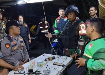 Sinergi TNI–Polri, Bersama Komponen Pendukung Jaga Kondusifitas Setu di Masa Libur Nataru