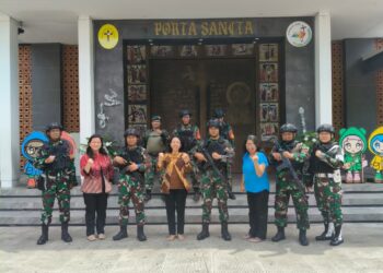 Patroli Pam Nataru,Kodim 0503/JB Wujudkan Kondusifitas Wilayah dan Beri Kenyamanan Masyarakat