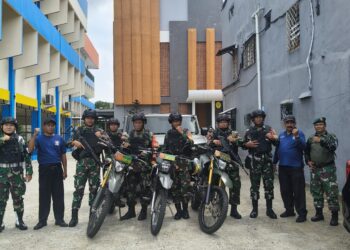 Patroli Pam Nataru,Kodim 0503/JB Wujudkan Kondusifitas Wilayah dan Beri Kenyamanan Masyarakat
