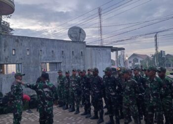 Pasukan Yon Zipur 6/SD Kodam XII /Tanjung Pura Tiba di Koramil 13/Baktiya, Dukung Percepatan Pemulihan Pasca Banjir