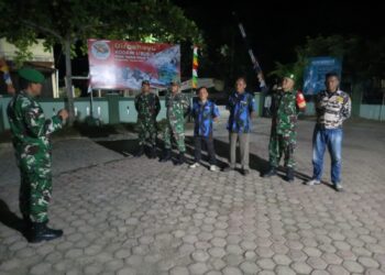 Patroli Gabungan TNI–FKPPI–IPK Jaga Kondusifitas Kamtibmas di Sungai Kanan