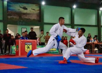 Tampil Digdaya, Kontingen Karate Shoto-Kai Pasmar 2 Rengkuh Juara 1