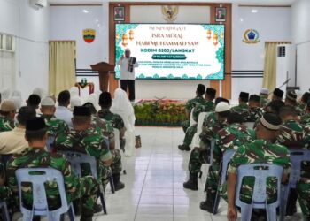 Peringati Isra’ Mi’raj 1447 H, Kodim 0203/Langkat Tekankan Perbaikan Akhlak Prajurit Menuju Indonesia Mulia