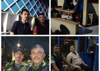 Bersama Komduk,Prajurit TNI AD Patroli Wilayah Mengantisipasi Tawuran,Bali dan Aksi Kejahatan di Wilayah Kodim 0503/JB