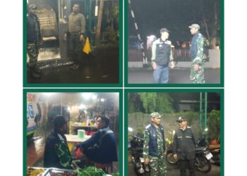 Antisipasi Tawuran dan Bali,Babinsa Bersama Komduk Patroli Wilayah Wujudkan Kondusifitas