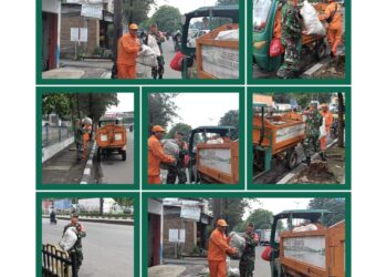 Peduli Lingkungan,Satgas Pemburu Sampah Kodim 0503/JB Gencarkan Bersih-bersih Wilayah Wujudkan Hidup Sehat