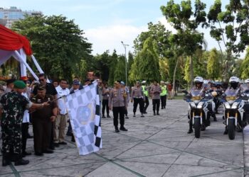 Wakili Pangdam, Kasdam XIX/Tuanku Tambusai Hadiri Apel Pengamanan Tahun Baru 2026 di Pekanbaru