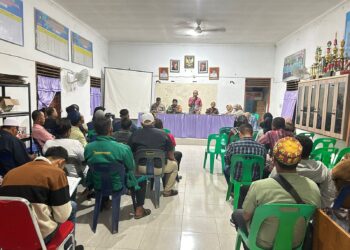 Babinsa Koramil 0201-16/TM Hadiri Musrenbang Desa Dalu Sepuluh-B Tahun Anggaran 2026/2027