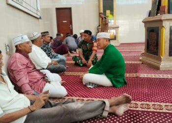 Babinsa Laksanakan Komsos Bersama Jemaah Masjid, Pererat Silaturahmi dan Jaga Kamtibma
