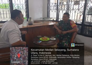 JALIN HUBUNGAN KERJA YANG BAIK, BABINSA MELAKSANAKAN KOMSOS DENGAN WARGA BINAAN