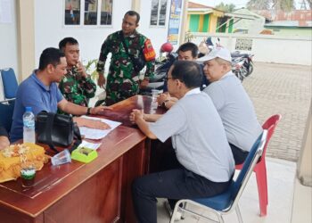 Tingkatkan Sinergitas, Danramil 0201-12/HP Komsos Dengan Camat Hamparan Perak