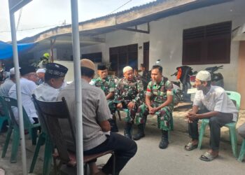BENTUK KEPEDULIAN DAN RASA KEKELUARGAAN DANRAMIL 0201-06/MS MELAYAT KERUMAH ANGGOTA SERTA UCAPKAN BELASUNGKAWA KEPADA KELUARGA AHLI MUSIBAH