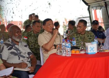Tinjau Satuan dan Beri Perhatian Penuh Prajurit di Wanam, Pangdam XXIV/Mandala Trikora Dampingi Menhan RI