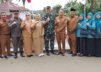 Pangdam I/BB Tinjau Jembatan Aramco yang Selesai Dibangun di Desa Sei Litur Kab Langkat