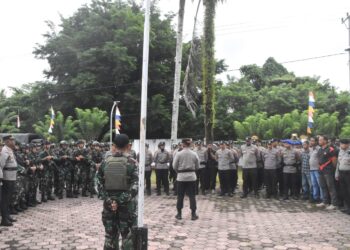 Aparat Gabungan TNI-Polri Laksanakan Sweeping Pasca Perang Suku di Kwamki Narama