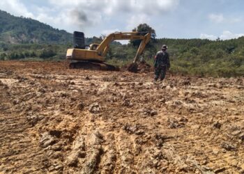 Satgas Kodim 0212/TS Pantau Penyiapan Huntara Pengungsi Banjir-Longsor di Sipirok