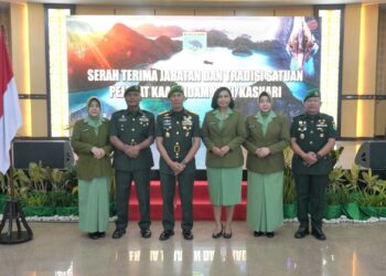 Pangdam Kasuari Pimpin Sertijab Kaajendam : Tekankan Profesionalisme dan Kepemimpinan Humanis