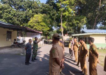 Babinsa Koramil 06/MS Apel Pagi Bersama ASN,Kepling Keluhan Helvetia