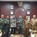 Perkuat Silaturahmi, Danpuslatpur Kodiklatad Kunjungi Pemkab OKU Timur