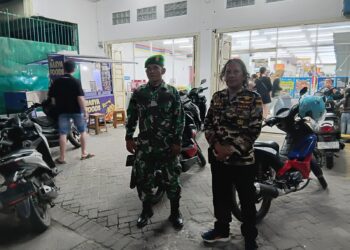 Babinsa Koramil 08/RP Melaksanakan Patroli Keamanan bersama FKPPI