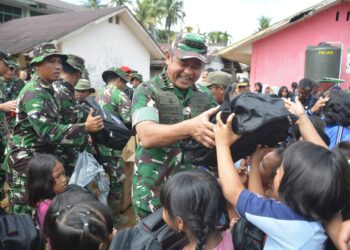 Kasad Kunjungi Lokasi Terdampak Banjir Bandang dan Tanah Longsor di Tapanuli Tengah