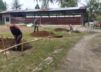 BABINSA DESA JATI KESUMA PANTAU PERCEPATAN PEMBANGUNAN KDKMP