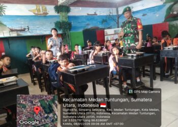 Babinsa  Selalu Aktif Dalam Kegiatan Monitoring Program Makan Sehat Bergizi Gratis