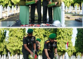 Menunduk Khidmat di Pusara Makam Pahlawan, Pangdam II/Sriwijaya Ajak Refleksi 8 Dekade Kodam II/Sriwijaya