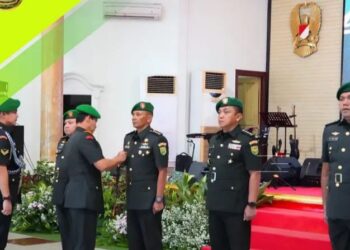 Pangdam II/Swj Pimpin Sertijab dan Pelepasan Purna Tugas
