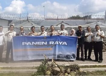 Panen Raya Serentak Kemenimipas, Hasil Panen Lapas Binjai Untuk Masyarakat Terdampak Bencana